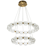 Светодиодная двухъярусная кольцевая люстра Crystal Globule Chandelier варинант исполнения - 2 | Loft Concept в Костроме