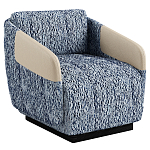 Дизайнерское Кресло William с кожаными подлокотниками  варинант исполнения - 1 | Loft Concept в Костроме