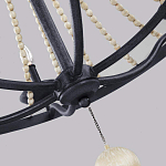 Люстра с 6-ю лампами и кремовыми деревянными бусинами Feiss варинант исполнения - 4 | Loft Concept в Костроме