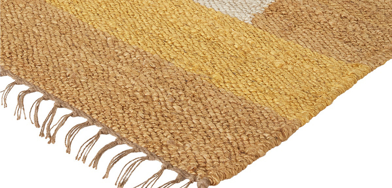Ковер с бахромой Carpet Yellow 100% джут Ковер с бахромой Carpet Yellow 100% джут - Loft-Concept в Костроме