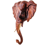 Панно из дерева голова слона Panel With Animals 30 варинант исполнения - 2 | Loft Concept в Костроме