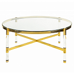 Кофейный столик со столешницей из стекла Crossy варинант исполнения - 1 | Loft Concept в Костроме