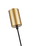 Подвесной светильник с сетчатым металлическим плафоном цилиндрической формы золотой Metal Mesh варинант исполнения - 5 | Loft Concept в Костроме