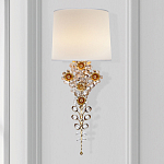 Бра с цветочным основанием и тканевым абажуром Tugella Flower Lamp варинант исполнения - 2 | Loft Concept в Костроме