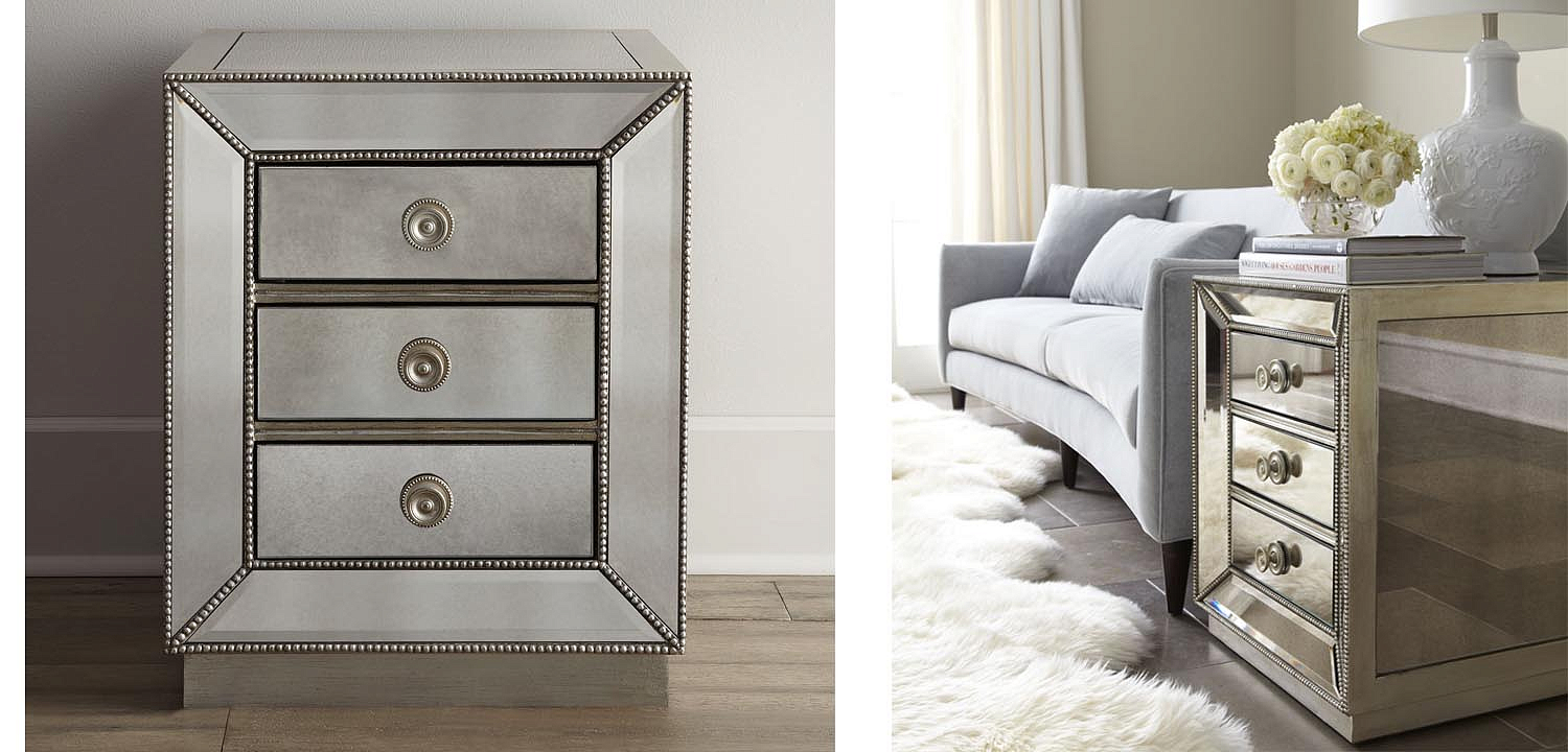 Тумба Blasco Mirrored Nightstand Тумба Blasco Mirrored Nightstand - Loft-Concept в Костроме