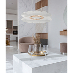 Люстра с прозрачным волнистым плафоном в форме цветка Ethereal Bloom варинант исполнения - 12 | Loft Concept в Костроме