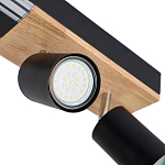 Потолочный светильник черный GAVIN WOOD варинант исполнения - 2 | Loft Concept в Костроме