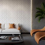 Гипсовая 3D панель с принтографией PM-18 варинант исполнения - 1 | Loft Concept в Костроме