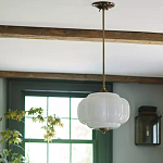 Подвесной светильник с абажуром из молочного стекла Vintage Charm варинант исполнения - 3 | Loft Concept в Костроме