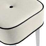 Квадратный мягкий пуф на белых ножках Winton Pouf Square варинант исполнения - 22 | Loft Concept в Костроме