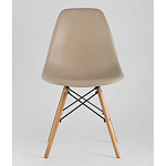 Пластиковый стул на ножках из массива бука Eames Beige варинант исполнения - 4 | Loft Concept в Костроме