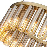 Люстра со стеклянными цилиндрическими плафонами Luminous Cylinders Amber Round варинант исполнения - 5 | Loft Concept в Костроме