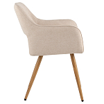 Стул в рогожке бежевого цвета NEASAN STOOL варинант исполнения - 5 | Loft Concept в Костроме