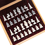 Шахматы Северные народы в ларце из натурального бука Decorative Thematic Chess варинант исполнения - 6 | Loft Concept в Костроме
