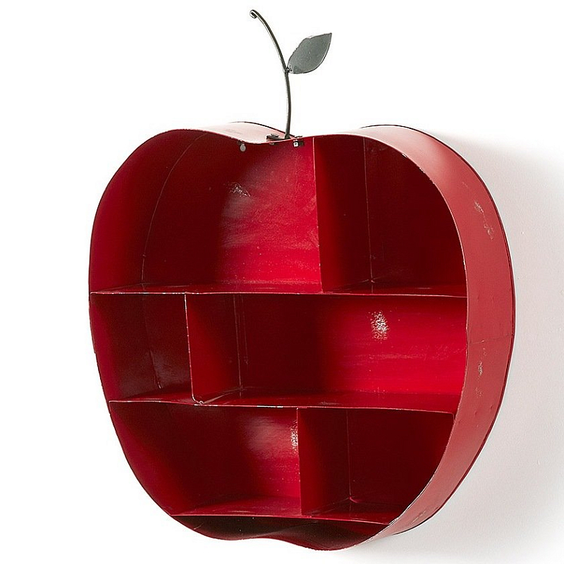 Полка Red Apple Красный Полка Red Apple Красный в Костроме | Loft Concept
