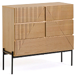 Комод с геометрическим рисунком на ящиках Anders Light Wood варинант исполнения - 1 | Loft Concept в Костроме