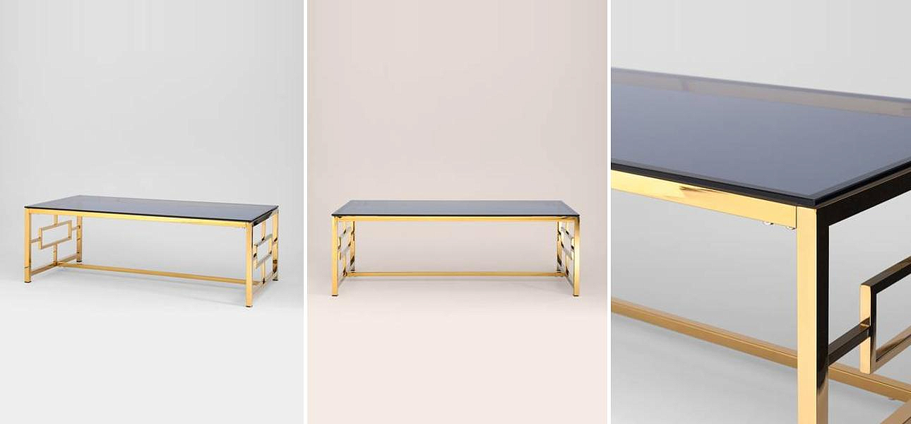 Столик кофейный Milan Tables Gold Столик кофейный Milan Tables Gold - Loft-Concept в Костроме