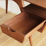 Письменный стол прямоугольный с 2-мя ящиками и полкой Idenontal варинант исполнения - 3 | Loft Concept в Костроме