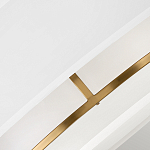 Потолочный светильник с двухслойным белым текстильным абажуром Hinkley варинант исполнения - 5 | Loft Concept в Костроме