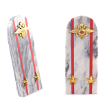 Сувенир Погон МВД из натурального камня мрамор Souvenir Epaulets варинант исполнения - 6 | Loft Concept в Костроме