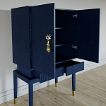 Кабинетный шкаф Elsa Dreams Blue с 2-мя ящиками варинант исполнения - 3 | Loft Concept в Костроме