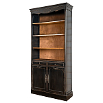 Стеллаж книжный с 4-мя полками и 2-мя ящиками с состаренным эффектом Vintage варинант исполнения - 1 | Loft Concept в Костроме