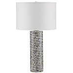 Настольная лампа с узором вдоль колоннообразного основания Scenic Surface варинант исполнения - 3 | Loft Concept в Костроме