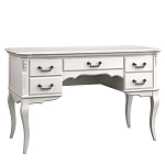 Стол рабочий белый из массива бука с 5-ю ящиками White Provence варинант исполнения - 1 | Loft Concept в Костроме