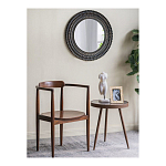 Зеркало круглое с текстурированным дизайном рамы Helios варинант исполнения - 5 | Loft Concept в Костроме