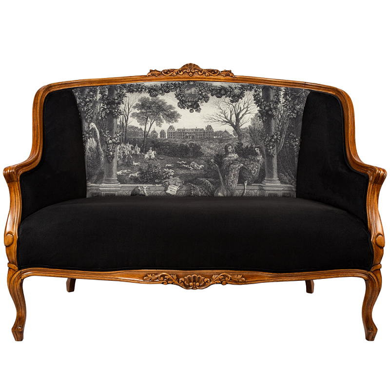 Диван Monceau Sofa Коричневый Черно-белый Диван Monceau Sofa Коричневый Черно-белый в Костроме | Loft Concept