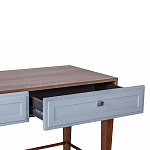 Стол письменный из массива бука с 2-мя ящиками серый Wenge Light варинант исполнения - 4 | Loft Concept в Костроме