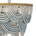 Многоярусная люстра украшенная круглыми бусами Gradient Grey Chandelier варинант исполнения - 2 | Loft Concept в Костроме