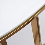 Консоль приставная полукруглая на основании золотого цвета Interior Accent варинант исполнения - 2 | Loft Concept в Костроме