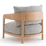 Кресло с каркасом из массива ясеня Deniaud Ash Grey Armchair варинант исполнения - 3 | Loft Concept в Костроме