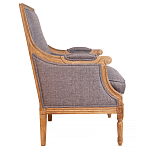Кресло William Classical Armchair grey flax варинант исполнения - 1 | Loft Concept в Костроме