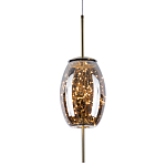 Подвесной светильник с гирляндой внутри стеклянного плафона Garland Glass Hanging Lamp варинант исполнения - 1 | Loft Concept в Костроме