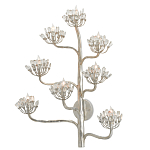 Бра серебряное в виде растения Silver Flower Glade варинант исполнения - 2 | Loft Concept в Костроме