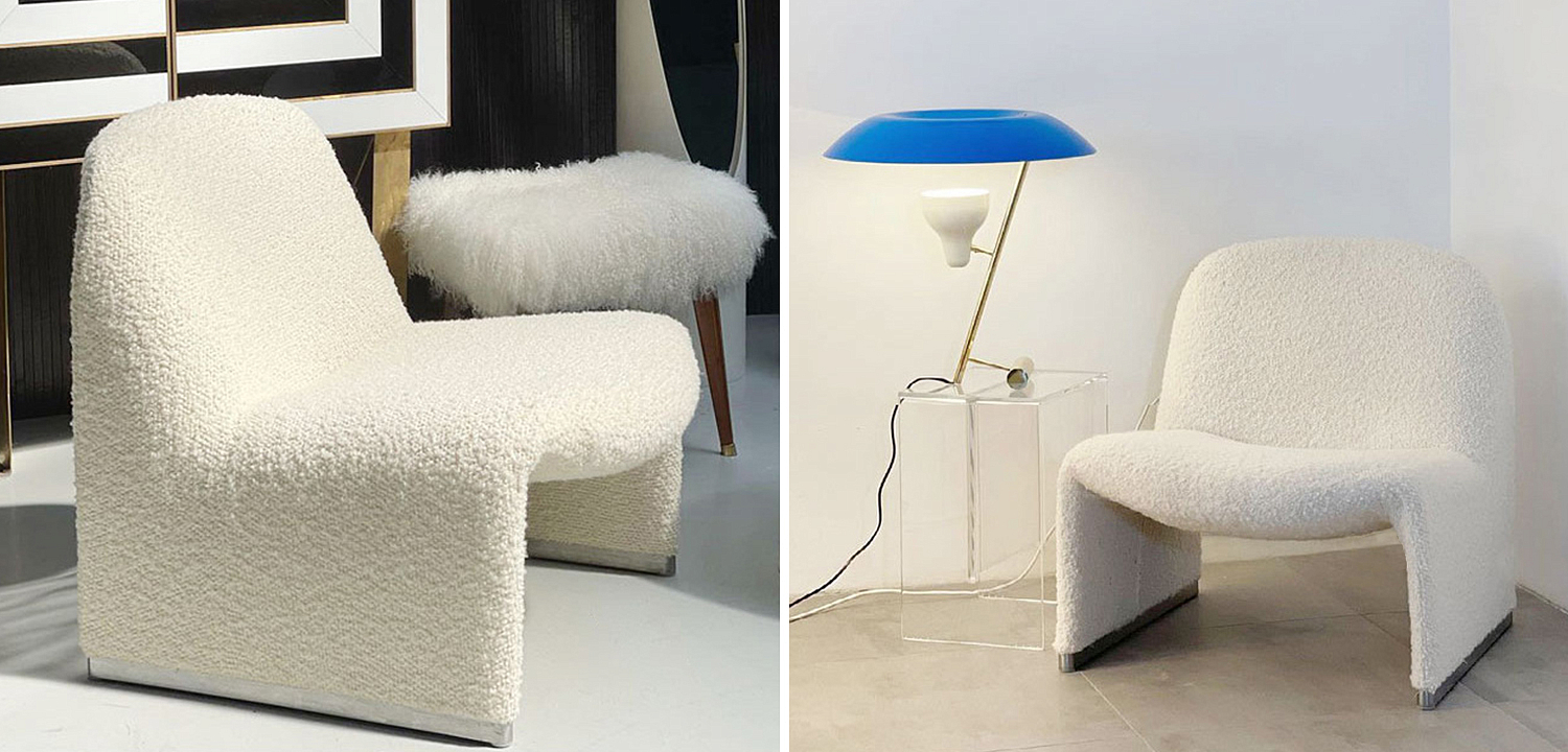 Кресло Kaydan White Boucle Armchair Кресло Kaydan White Boucle Armchair - Loft-Concept в Костроме