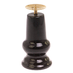 Подсвечник из натурального камня змеевик чёрного цвета Stone Candlestick варинант исполнения - 2 | Loft Concept в Костроме