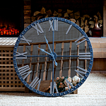 Часы настенные зеркальные с серебряным металлическим циферблатом Mirror Tower Clock варинант исполнения - 5 | Loft Concept в Костроме