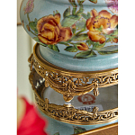 Ваза с птичкой из фарфора с бронзовыми элементами Garden of Eden варинант исполнения - 10 | Loft Concept в Костроме