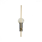 Бра с круглым плафоном из алебастра и бронзовой декоративной стрекозой 65 Alaris  варинант исполнения - 1 | Loft Concept в Костроме