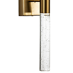 Бра со стеклянным плафоном латунь Gileberte Glass Tube Wall Lamp Brass варинант исполнения - 2 | Loft Concept в Костроме