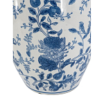Ваза фарфоровая с узким горлышком и синими цветочными мотивами Independence варинант исполнения - 3 | Loft Concept в Костроме