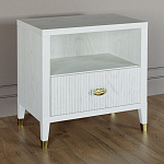 Прикроватная тумбочка с полкой Elsa Dreams White варинант исполнения - 1 | Loft Concept в Костроме