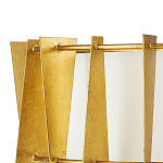 Потолочный светильник круглый с каркасом в форме треугольников и тканевым абажуром Brutal Light варинант исполнения - 2 | Loft Concept в Костроме