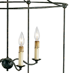 Подвесной светильник в виде черного фонаря Big Black Lantern варинант исполнения - 1 | Loft Concept в Костроме