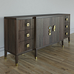 Большой Комод-буфет Elsa Dreams Walnut с ящиками варинант исполнения - 4 | Loft Concept в Костроме