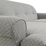 Трехместный диван Garner Grey Ornament Sofa варинант исполнения - 3 | Loft Concept в Костроме