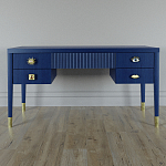 Письменный стол с 4-мя ящиками Elsa Dreams Blue варинант исполнения - 5 | Loft Concept в Костроме
